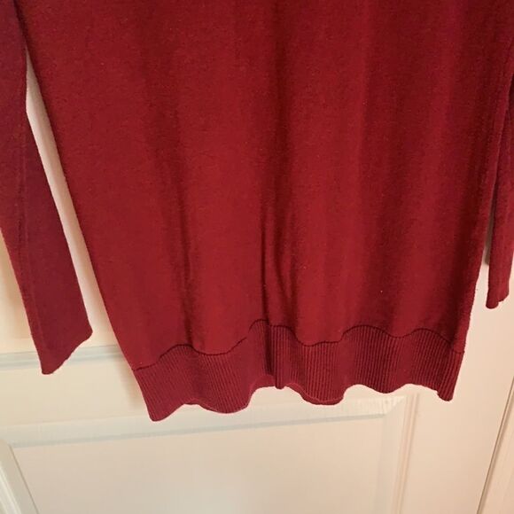 Old Navy cranberry long sweater sweater dress - Picture 3 of 6